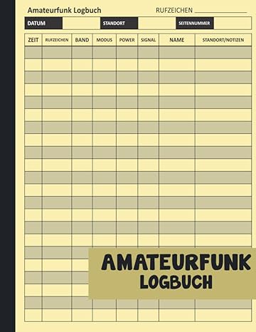 Amateurfunk Logbuch: Aufzeichnung von Details aus Ihrer Amateurfunk-Reise / für Hobbyfunker Funkfreunde