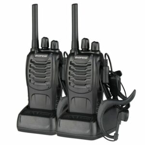 FCH Walkie Talkie Walkie-Talkie mit integriertem Headset-Ladegerät