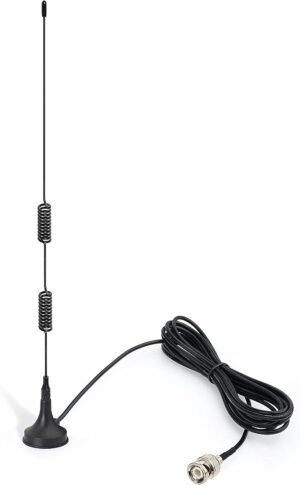 Bingfu VHF UHF Polizei Scanner Antenne Amateurfunk Heim Mobilfunk Scanner Antenne Magnetfuß BNC Stecker Antenne Kompatibel mit Uniden Bearcat Whistler Radio Shack Auto LKW Polizei Scanner