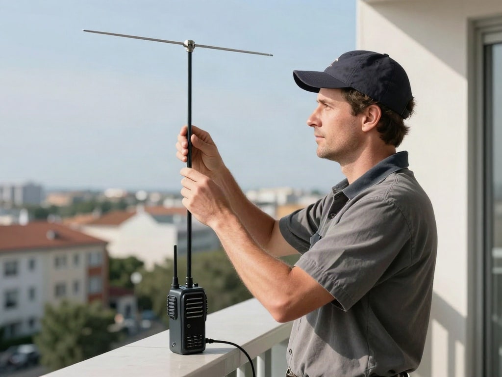 Amateurfunk Antenne Balkon
